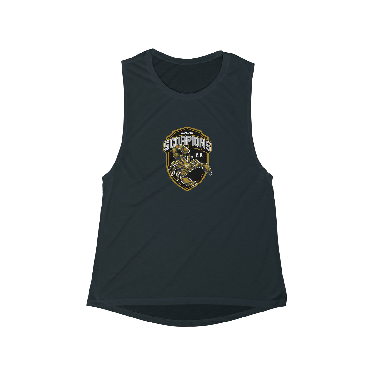 Women's Austin Scorpions Bella + Canvas Flowy Scoop Muscle Tank