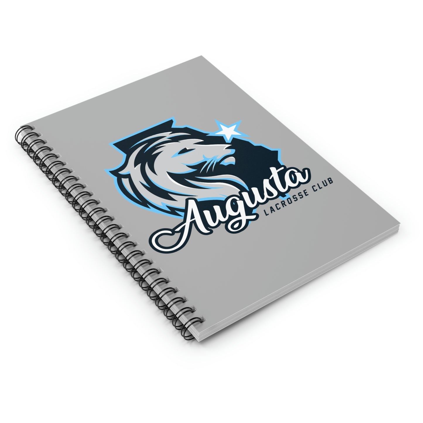 Augusta Lacrosse Spiral Notebook - Ruled Line (8" x 6")