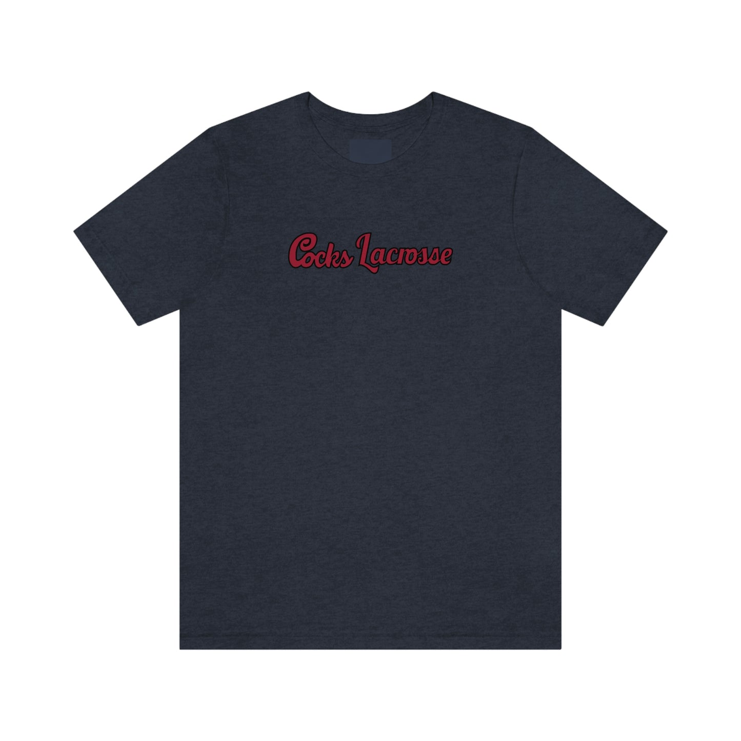 Adult Gamecocks Lacrosse Bella + Canvas Short Sleeve Cotton Tee
