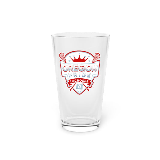 Oregon Pride Lacrosse Pint Glass - 16oz