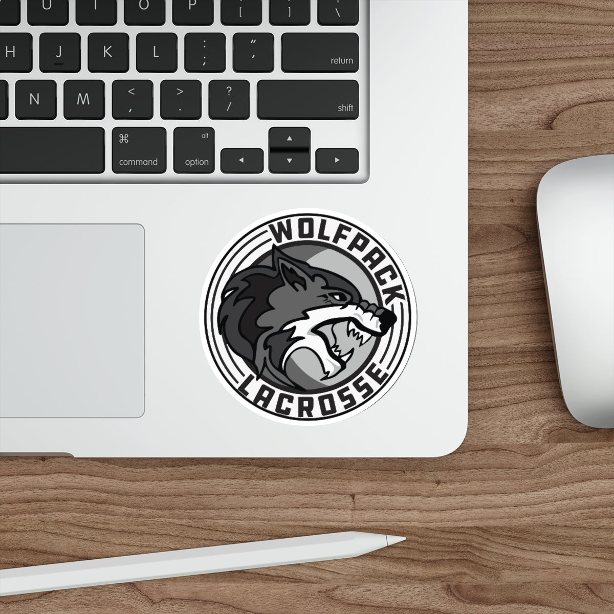 Wolfpack Lacrosse Die-Cut Sticker