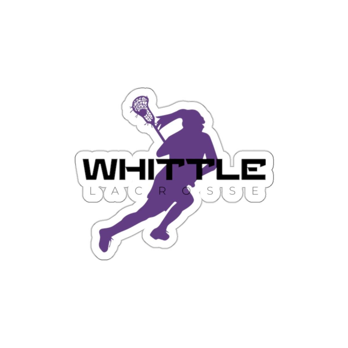 Whittle Lacrosse Die-Cut Stickers