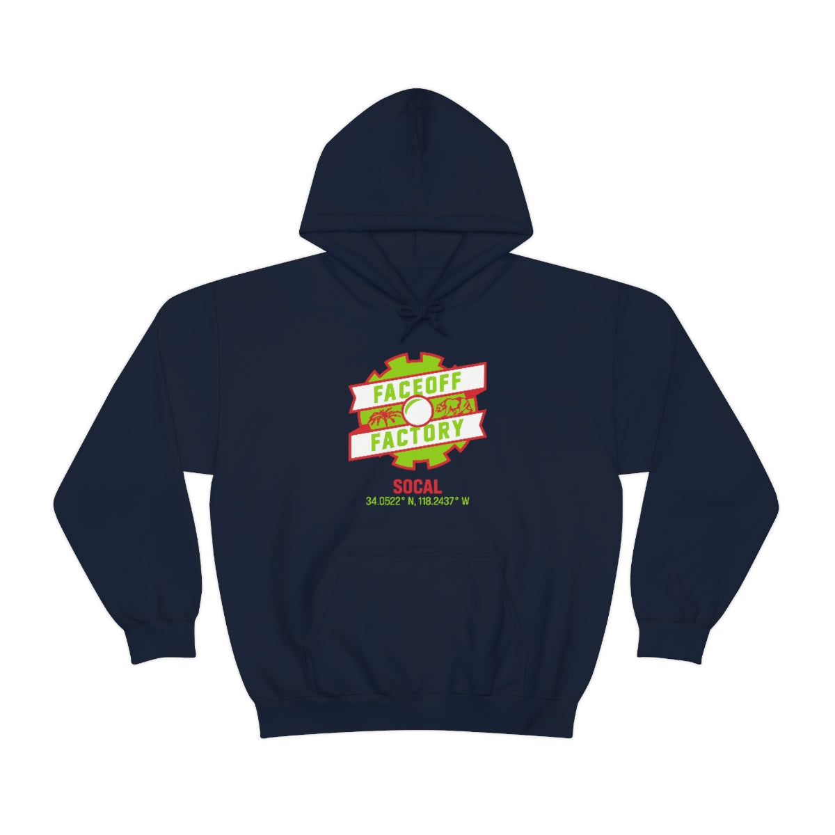 Adult Faceoff Factory Gildan Heavy Blend™ Hooded Sweatshirt - SOCAL