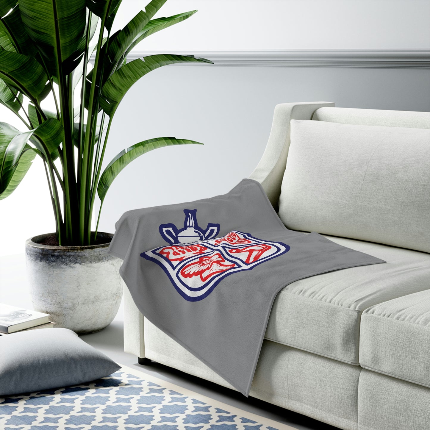 Simley Spartans Velveteen Plush Blanket