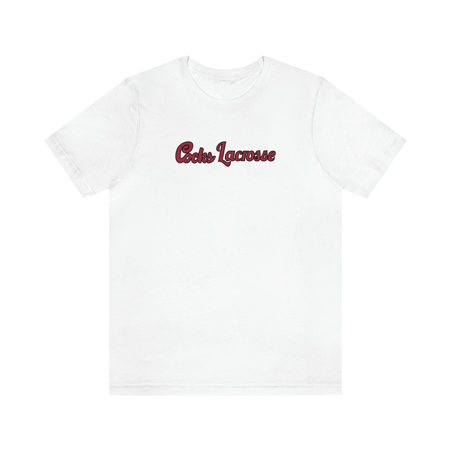 Adult Gamecocks Lacrosse Bella + Canvas Short Sleeve Cotton Tee