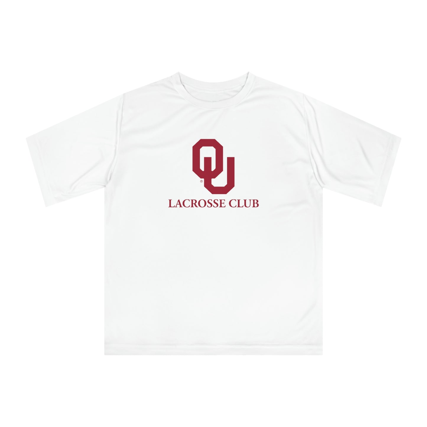 Adult Oklahoma University Lacrosse Team 365 Zone Performance T-shirt
