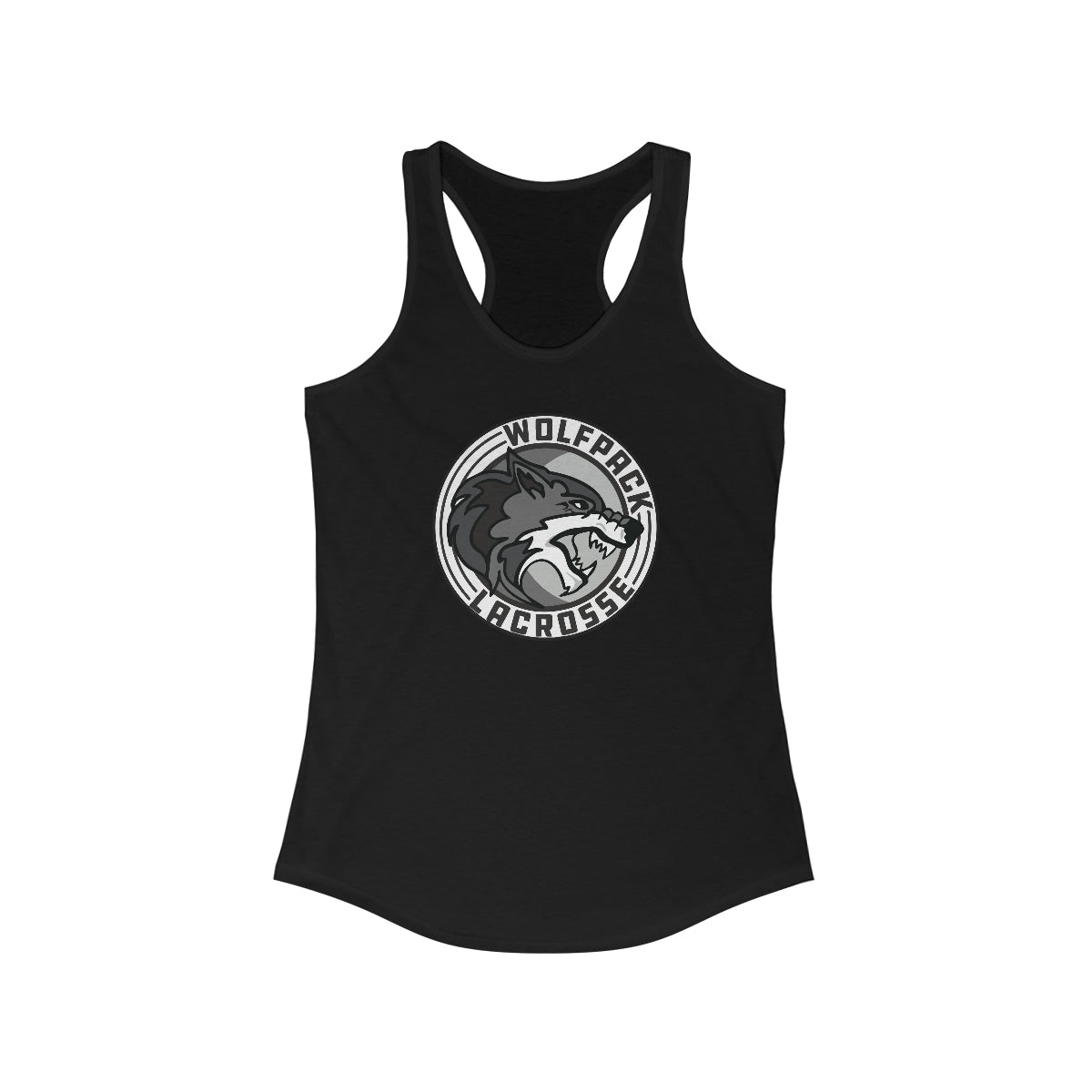 Women's Wolfpack Lacrosse Bella + Canvas Racerback Tank