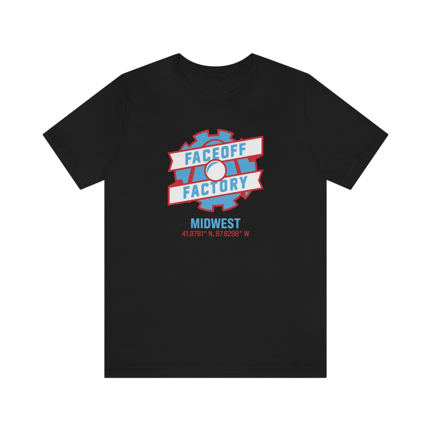 Adult Faceoff Factory Bella + Canvas Short Sleeve Cotton Tee - Midwest