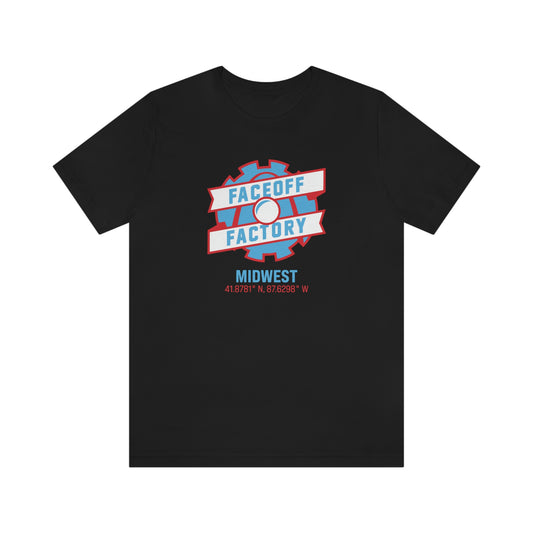 Adult Faceoff Factory Bella + Canvas Short Sleeve Cotton Tee - Midwest