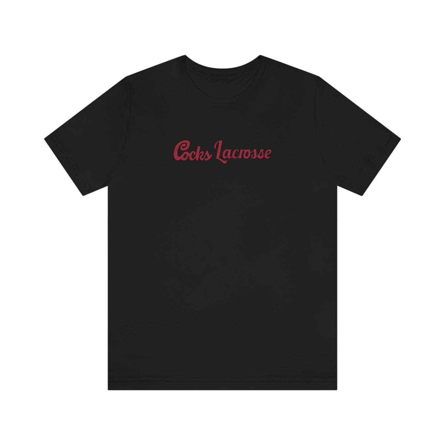 Adult Gamecocks Lacrosse Bella + Canvas Short Sleeve Cotton Tee