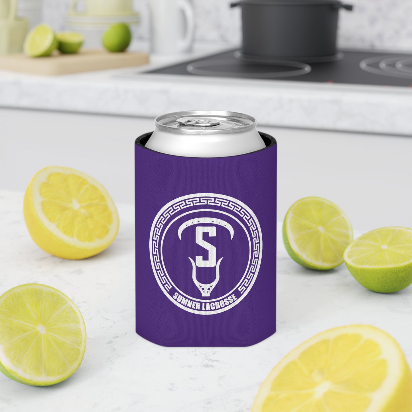 Sumner Spartans Lacrosse Can Cooler 3-pack