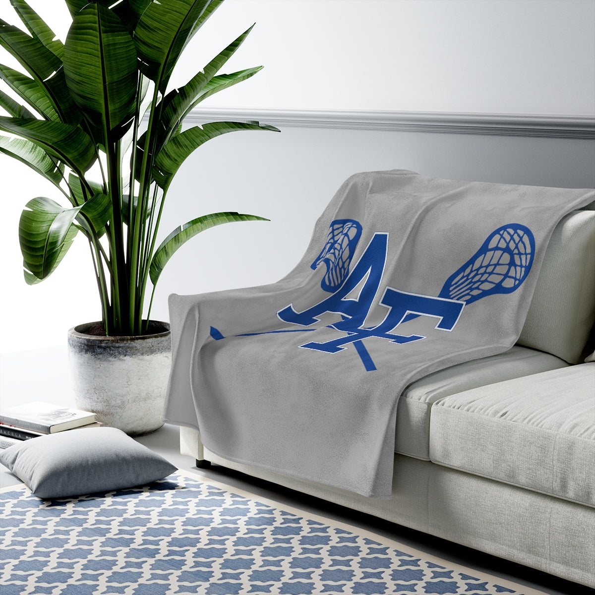 AF Club Lacrosse Velveteen Plush Blanket