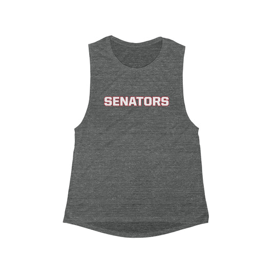 Women's BMHS Lacrosse Bella + Canvas Flowy Scoop Muscle Tank