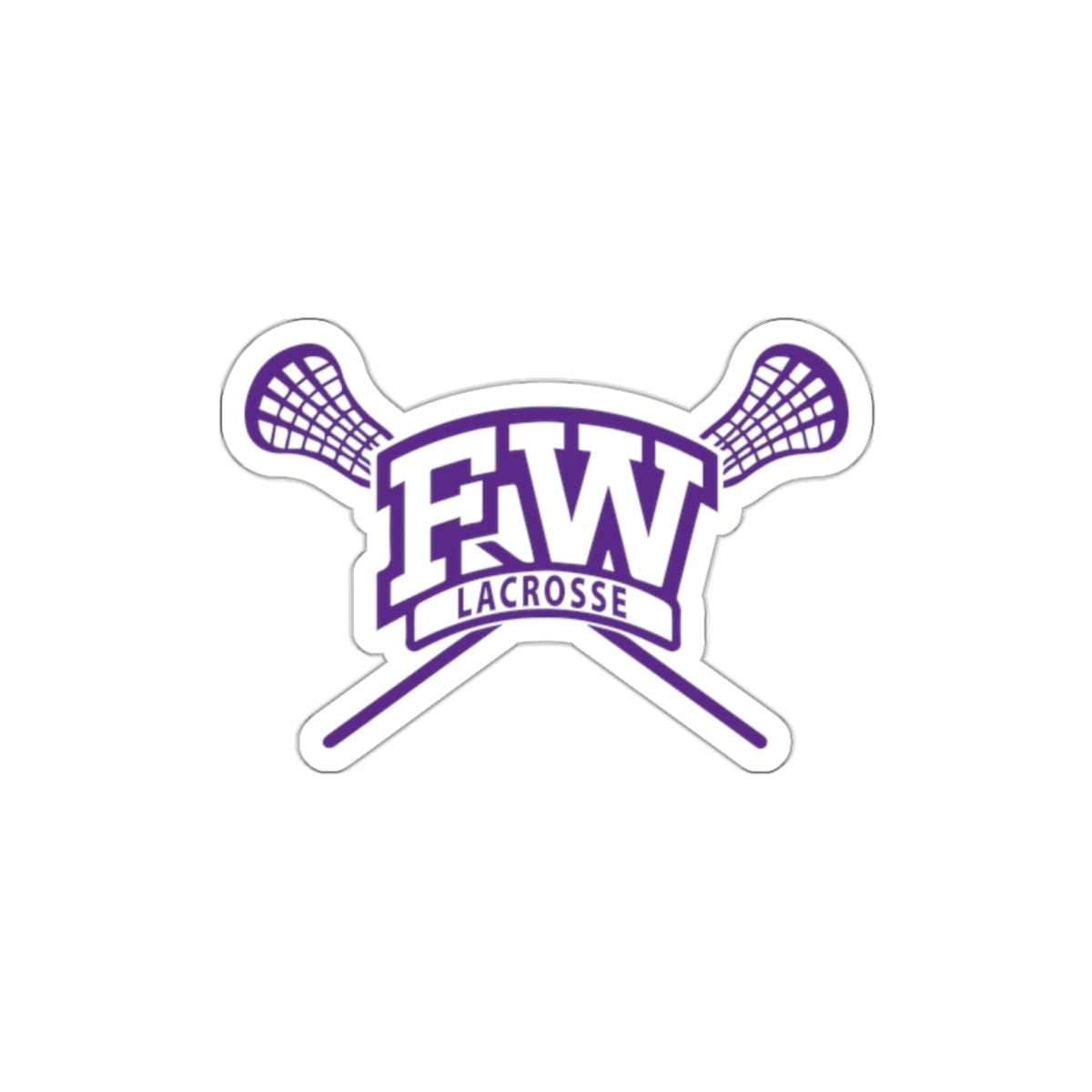 Fort Worth Lacrosse Die-Cut Sticker