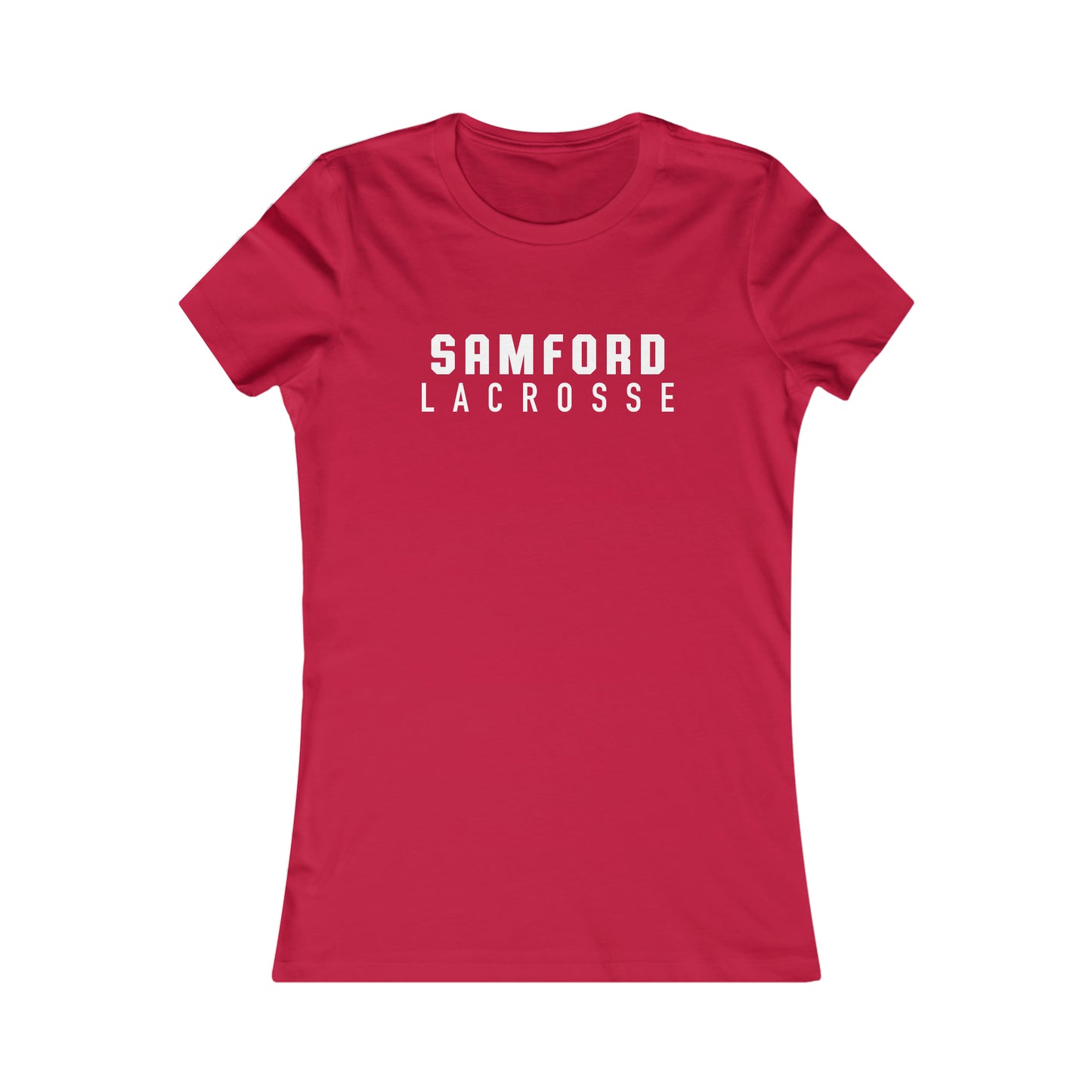 Women's Samford Lacrosse Bella + Canvas Short Sleeve Cotton Tee