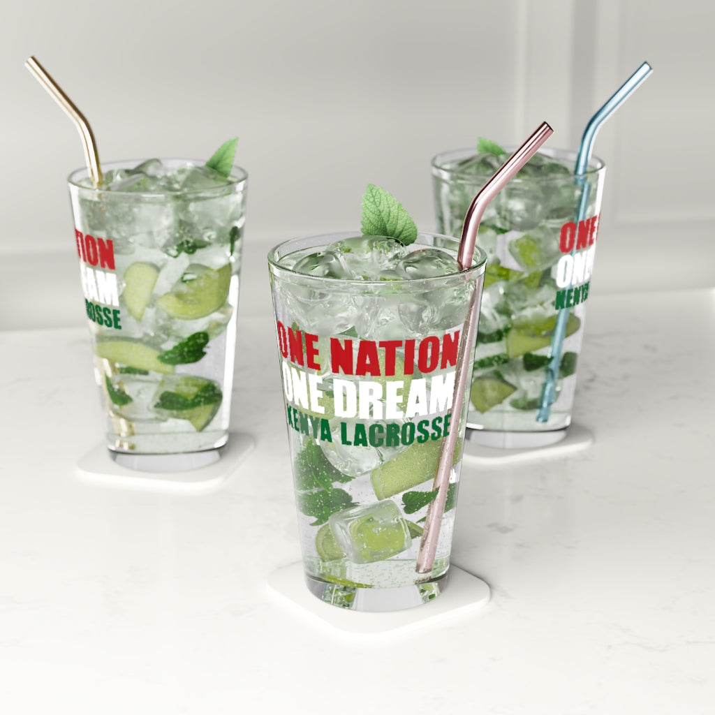 Kenya Lacrosse Pint Glass (16oz)