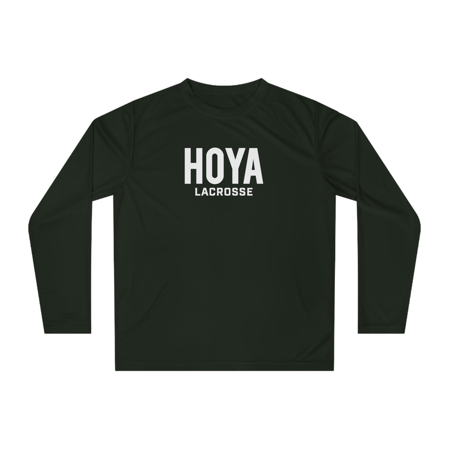 Adult Hoyas Lacrosse Performance Long Sleeve Shirt
