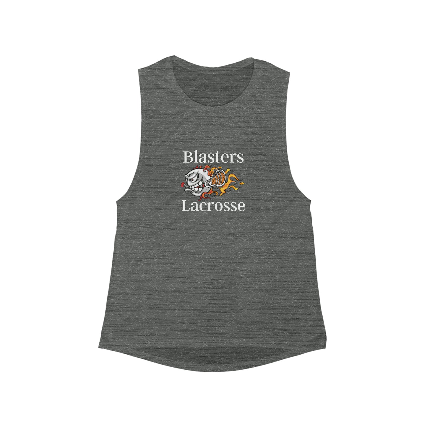 Women's Blasters MS Lacrosse Bella + Canvas Flowy Scoop Muscle Tank