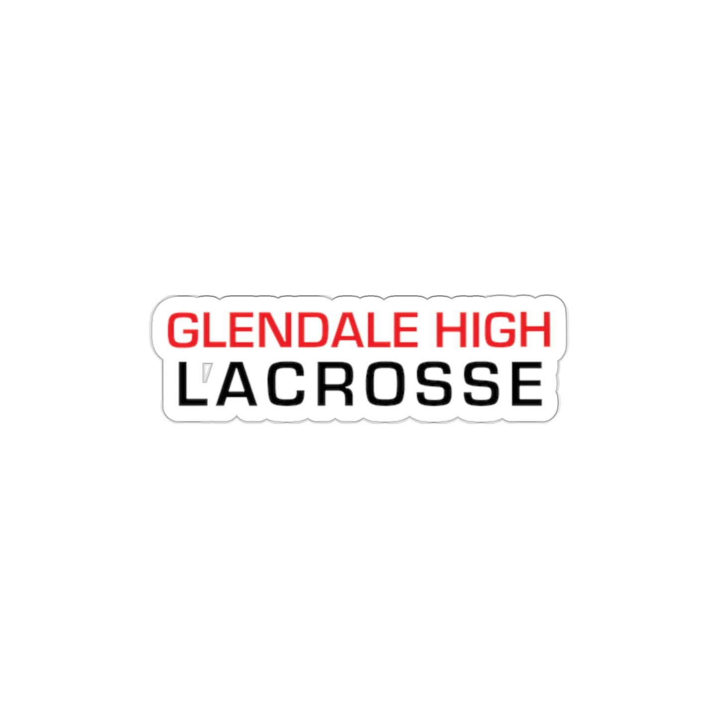 Glendale HS Lacrosse Die-Cut Stickers
