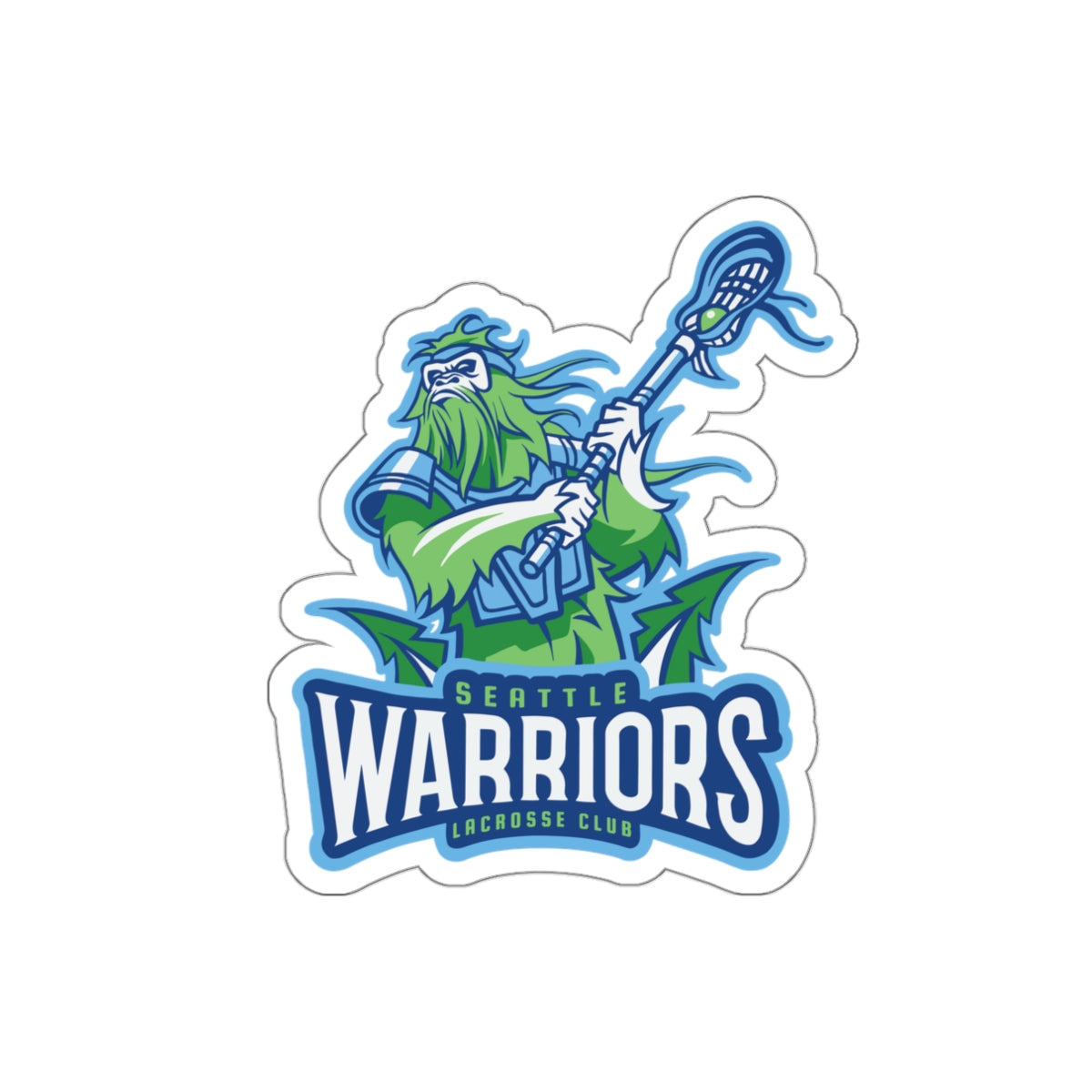 Seattle Warriors Lacrosse Die-Cut Sticker