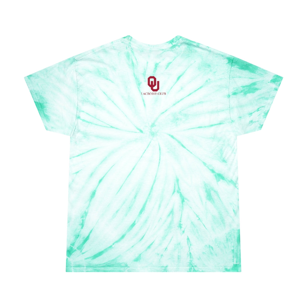 Adult Oklahoma University Lacrosse Tie-Dye Dancing Bear Tee
