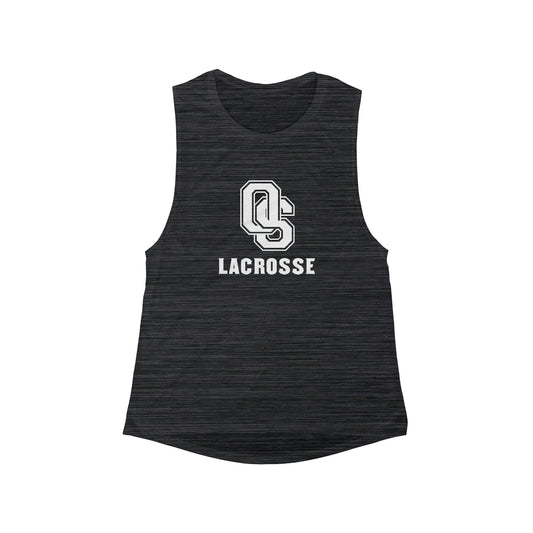 Women's Old Saybrook Lacrosse Bella + Canvas Flowy Scoop Muscle Tank