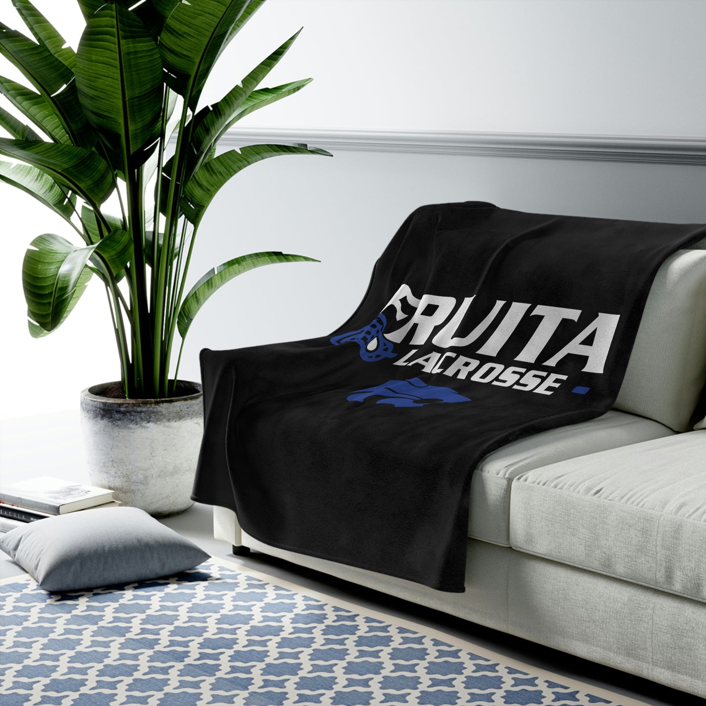 Fruita Lacrosse Velveteen Plush Blanket