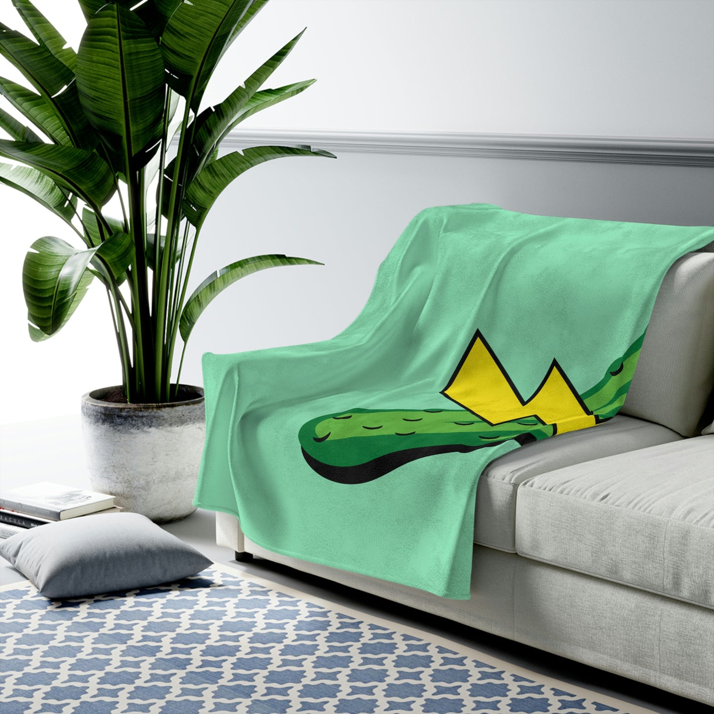 Electric Pickle Experience Velveteen Plush Blanket