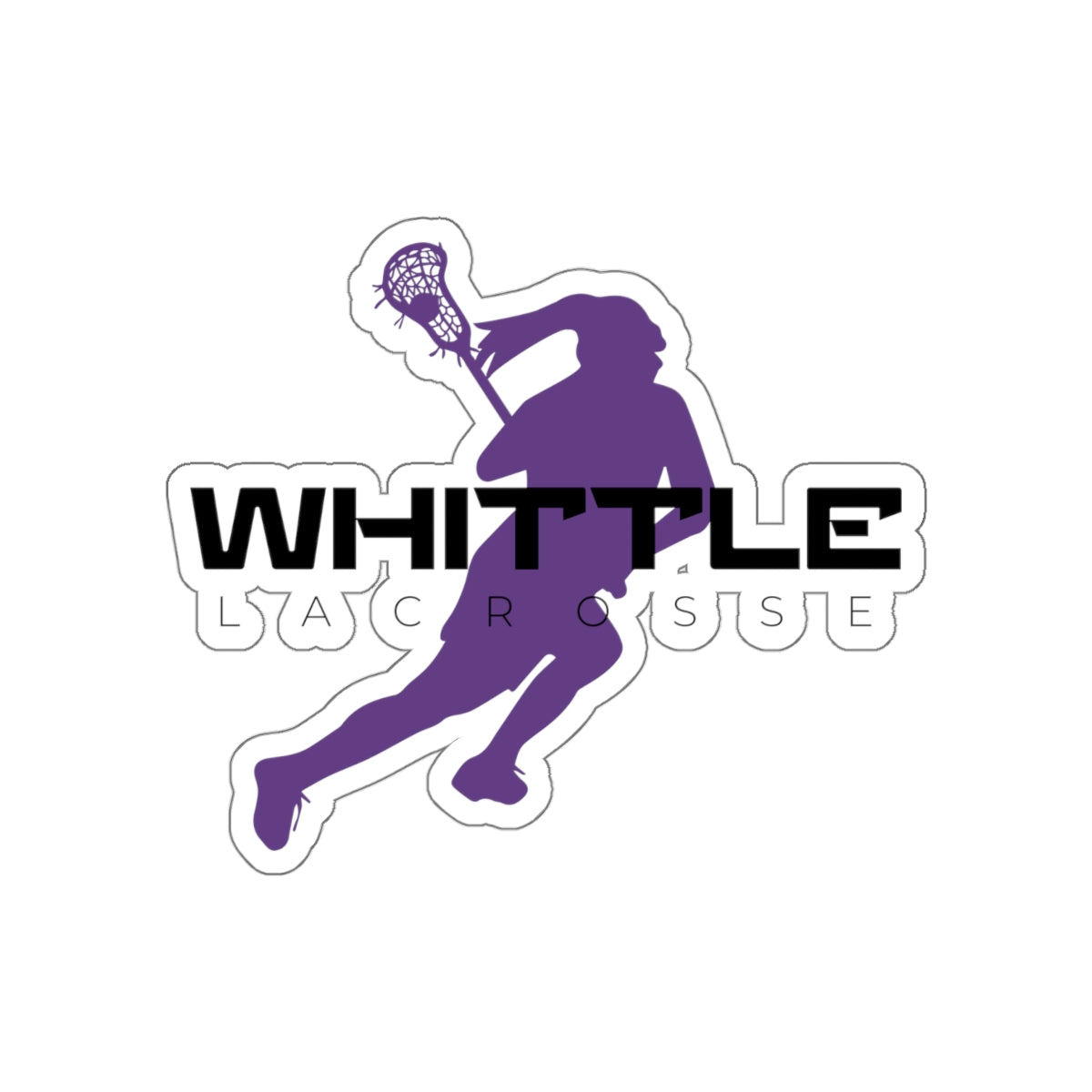 Whittle Lacrosse Die-Cut Stickers