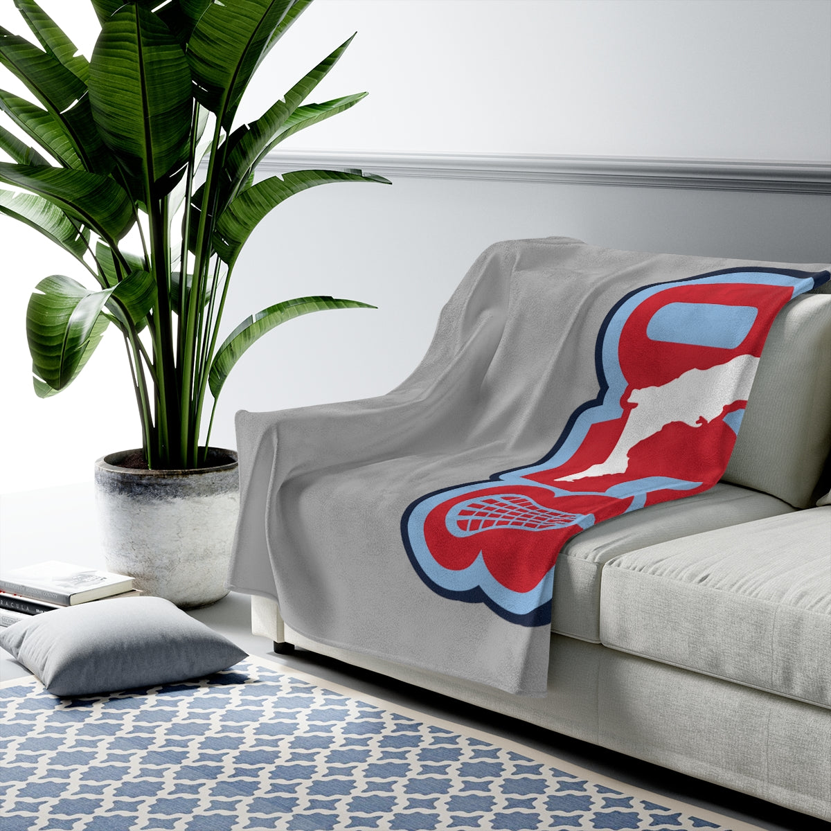 850 Lacrosse Velveteen Plush Blanket
