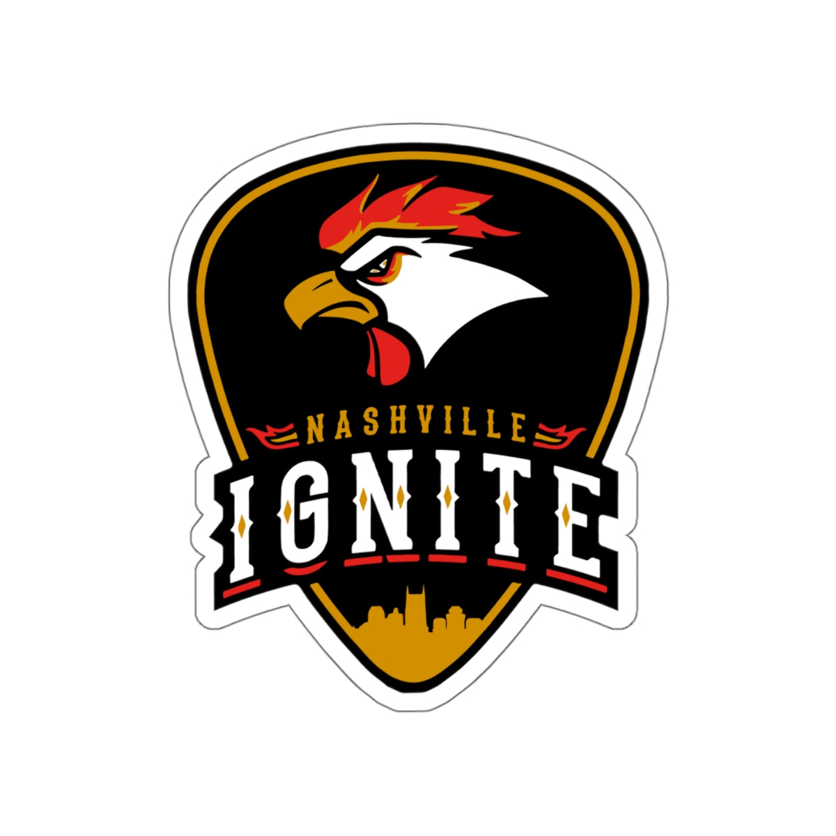 Nashville Ignite Die-Cut Sticker