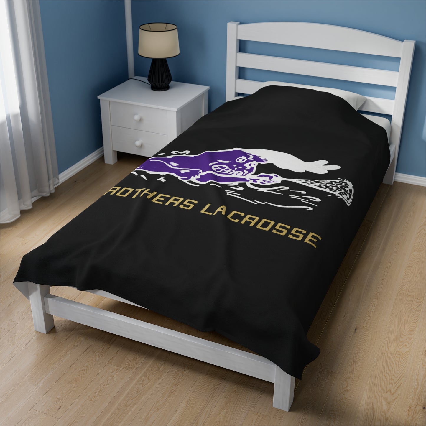 CBHS Lacrosse Wave Velveteen Plush Blanket