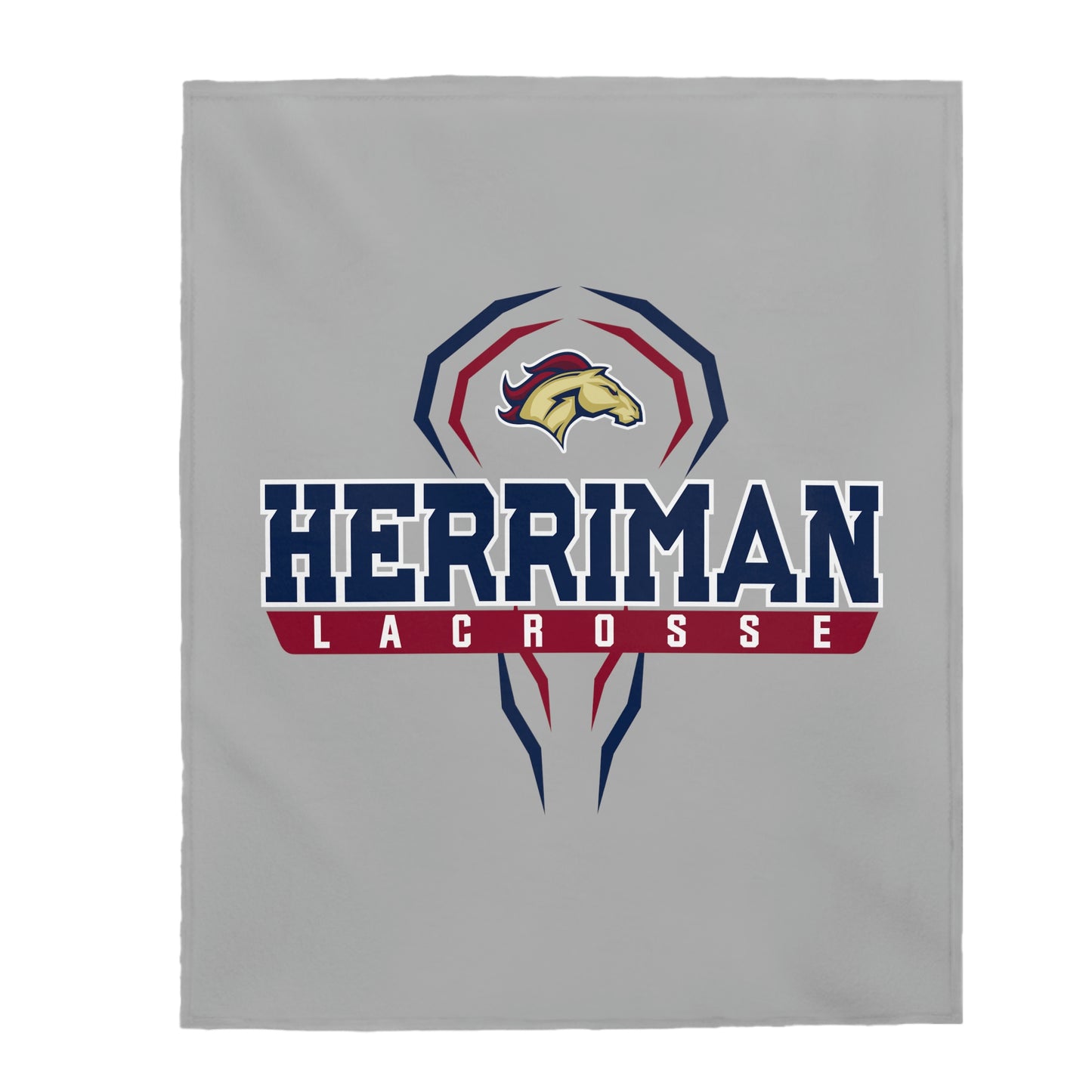 Herriman Lacrosse Velveteen Plush Blanket