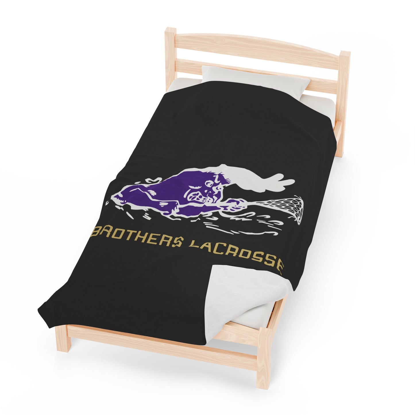 CBHS Lacrosse Wave Velveteen Plush Blanket