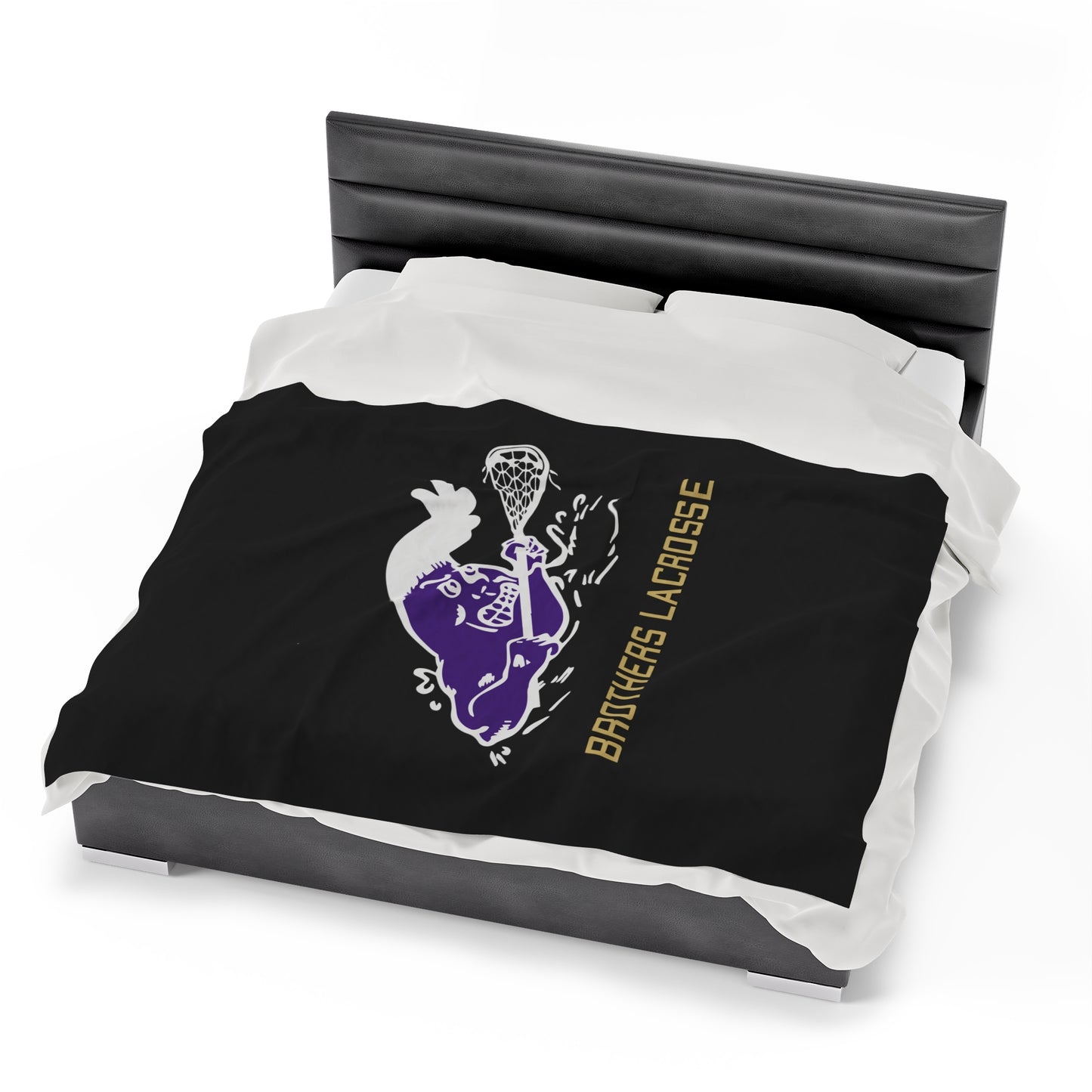 CBHS Lacrosse Wave Velveteen Plush Blanket