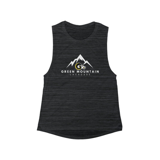 Women's Green Mountain Lacrosse Bella + Canvas Flowy Scoop Muscle Tank