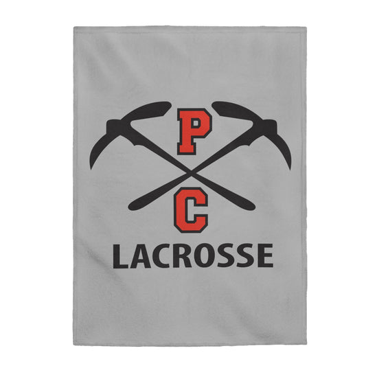 PCHS Boys Lacrosse Velveteen Plush Blanket