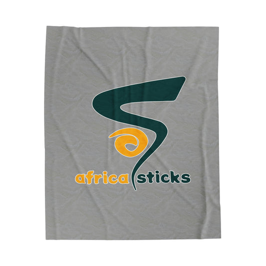 Africa Sticks Velveteen Plush Blanket