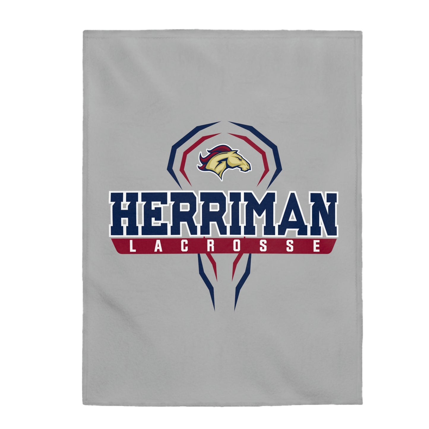Herriman Lacrosse Velveteen Plush Blanket