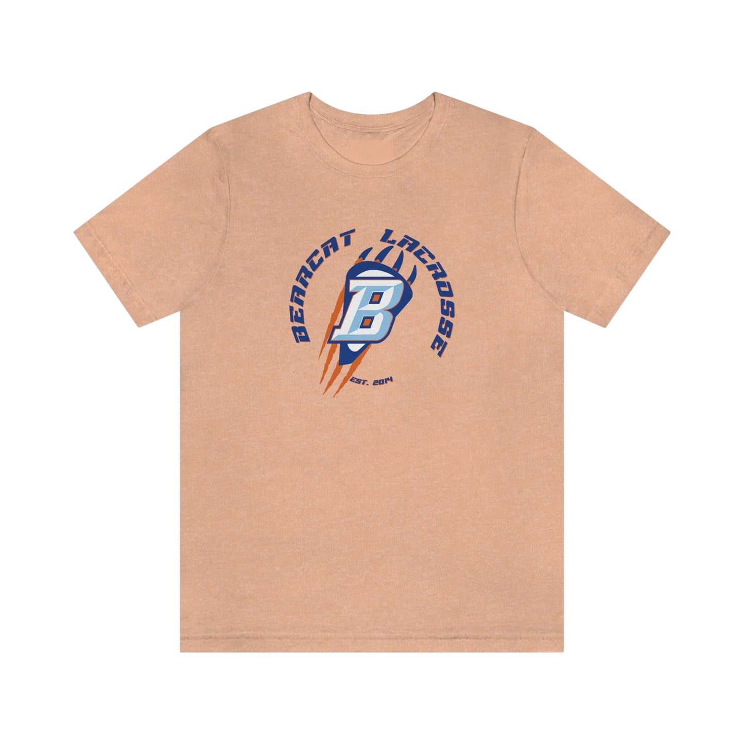 Adult Billings Bearcats Lacrosse Bella + Canvas Short Sleeve Cotton Tee