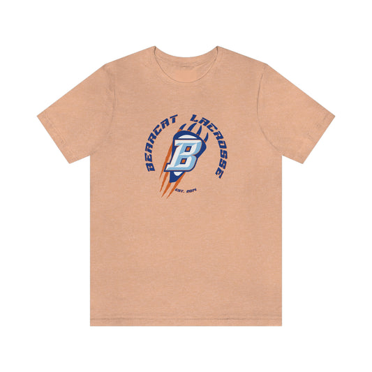 Adult Billings Bearcats Lacrosse Bella + Canvas Short Sleeve Cotton Tee