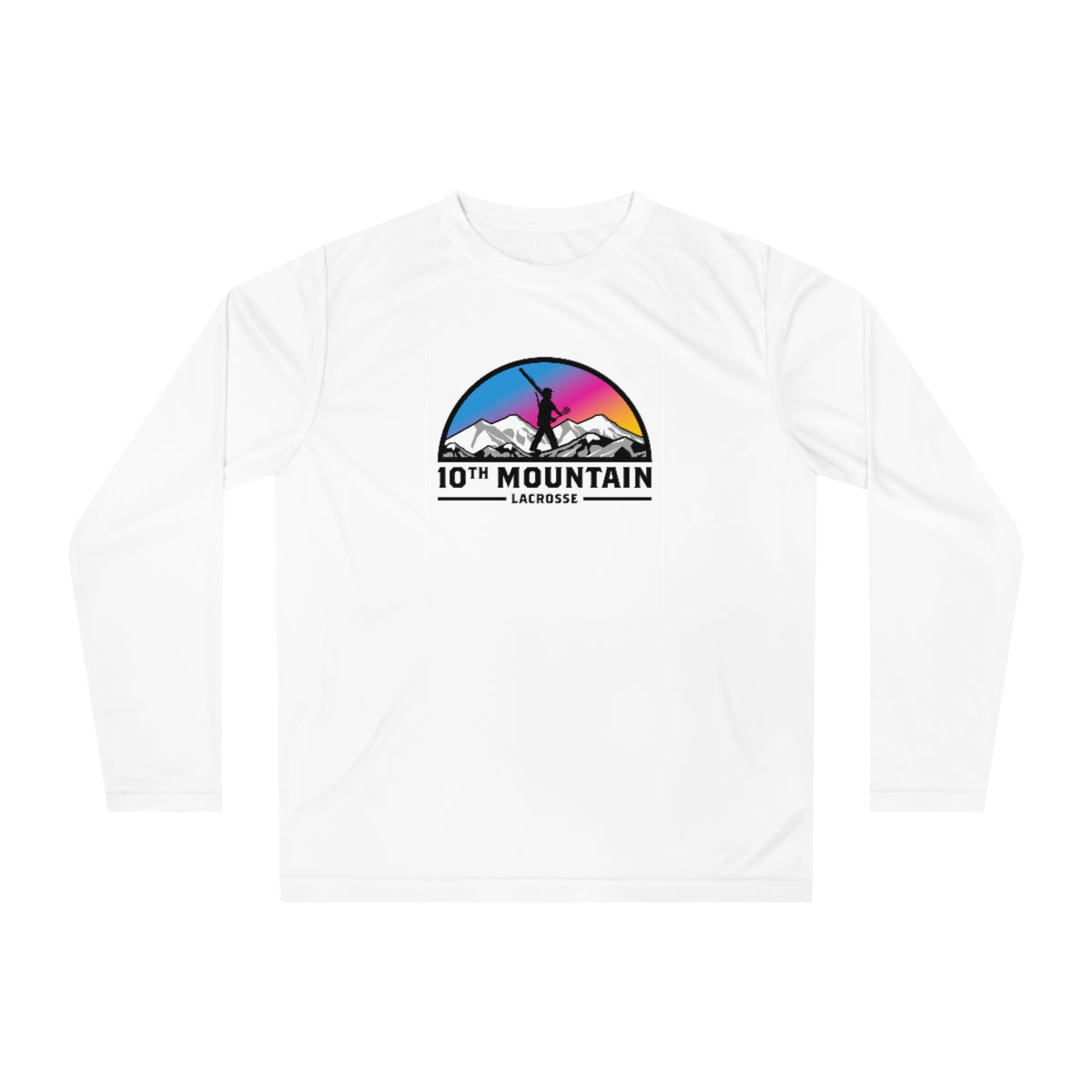 Adult 10th Mountain Lacrosse Team 365 Performance Long Sleeve