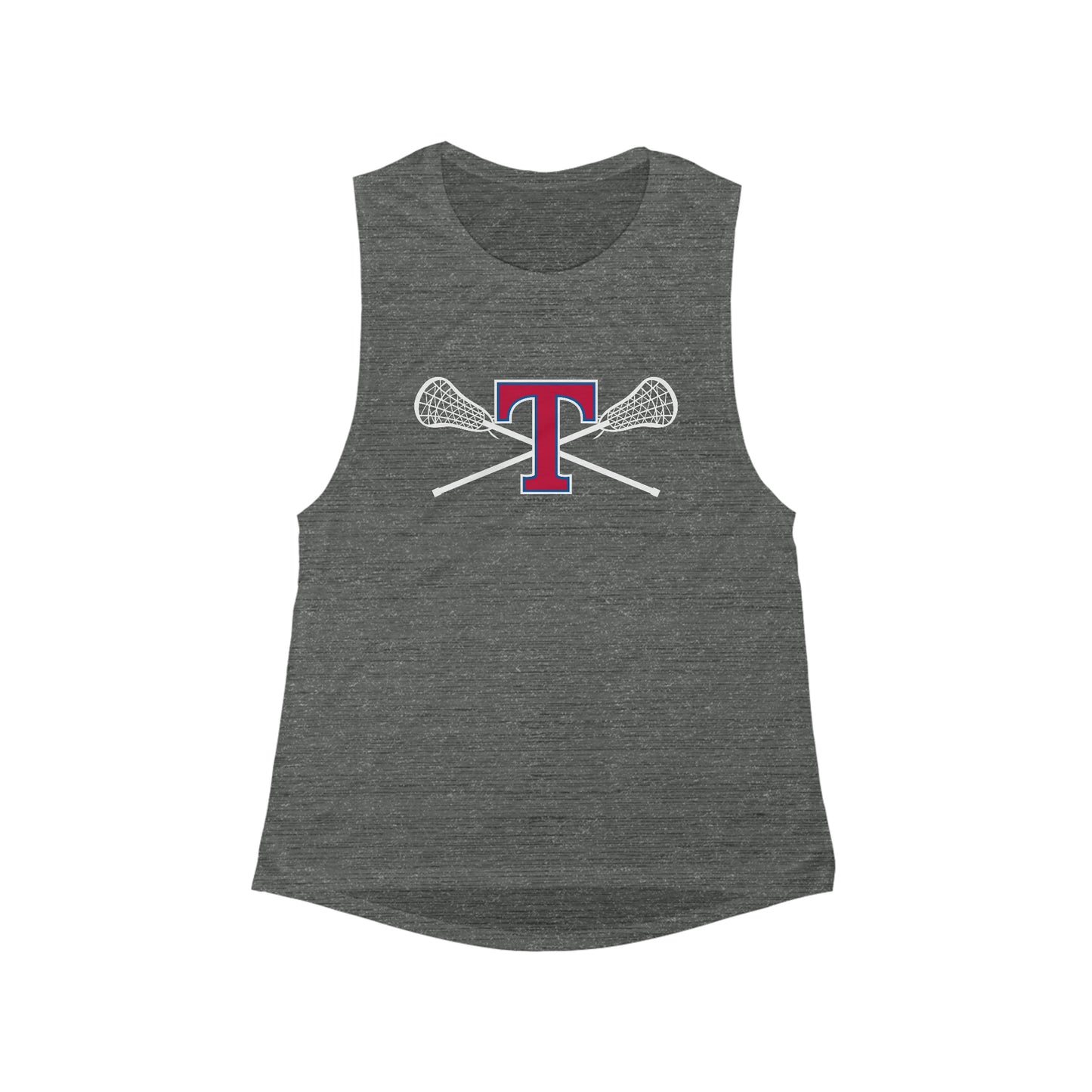 Women's TMHS Lacrosse Bella + Canvas Flowy Scoop Muscle Tank