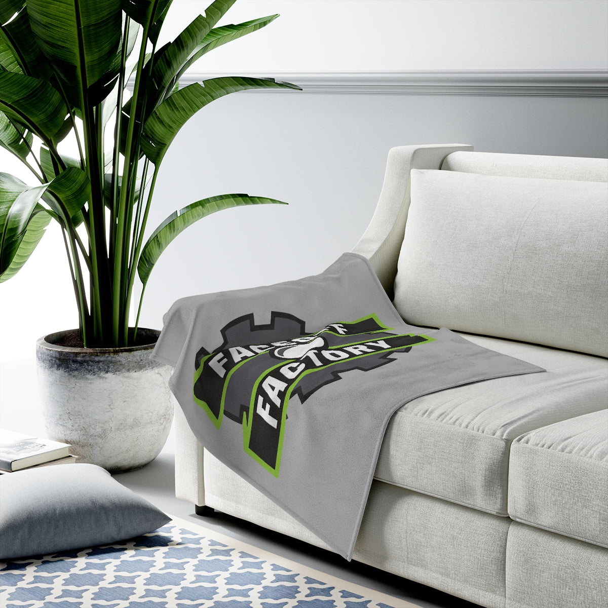 Faceoff Factory Velveteen Plush Blanket