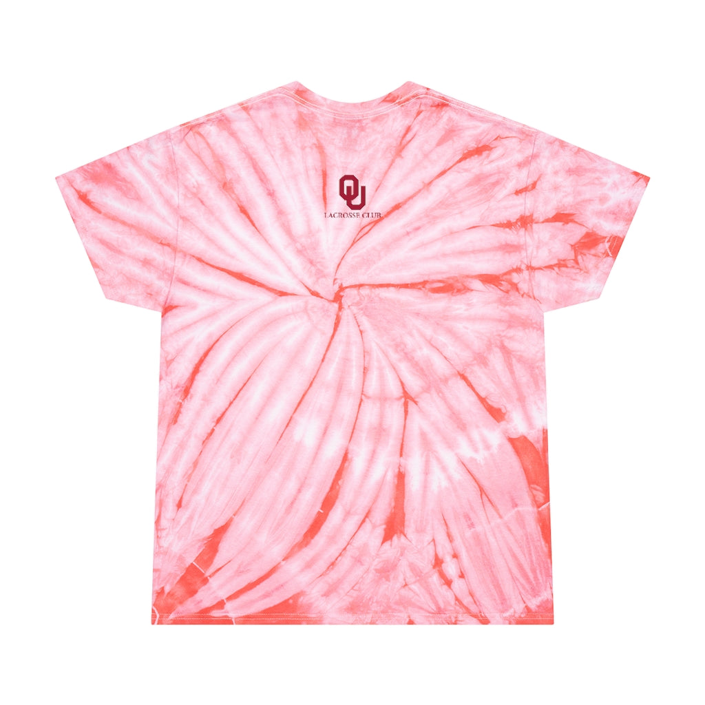 Adult Oklahoma University Lacrosse Tie-Dye Dancing Bear Tee