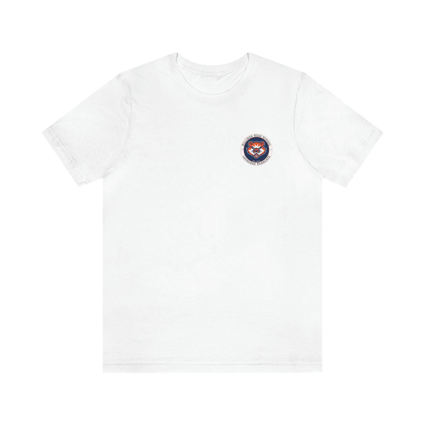 Adult Billings Bearcats Lacrosse Bella + Canvas Short Sleeve Cotton Tee