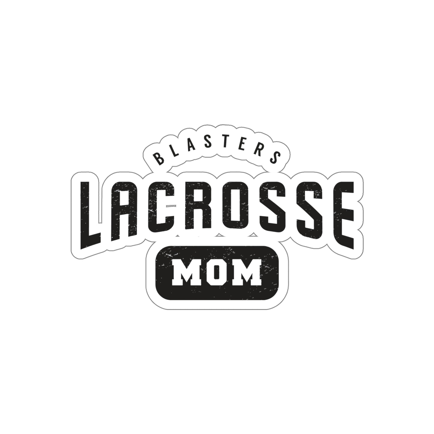 Blasters MS Lacrosse Die-Cut Stickers - Mom