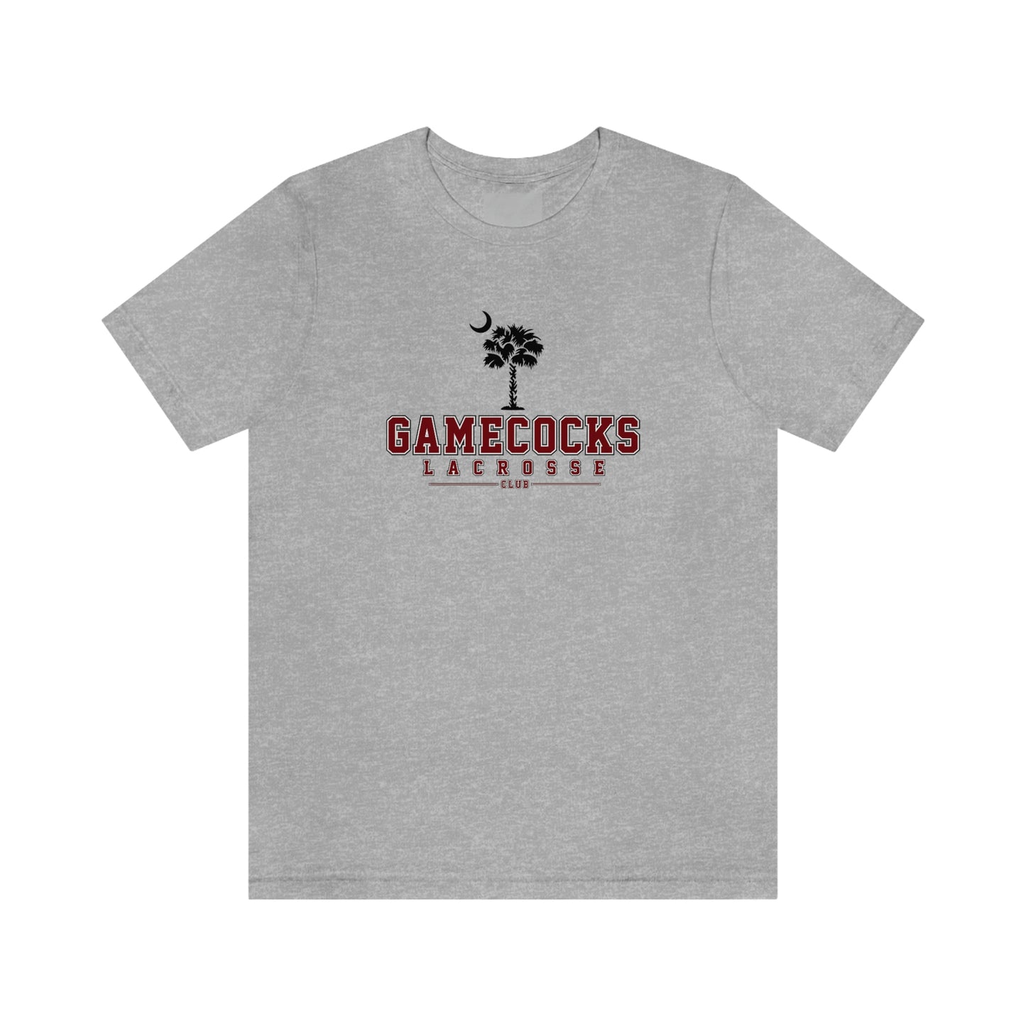 Adult Gamecocks Lacrosse Bella + Canvas Short Sleeve Cotton Tee