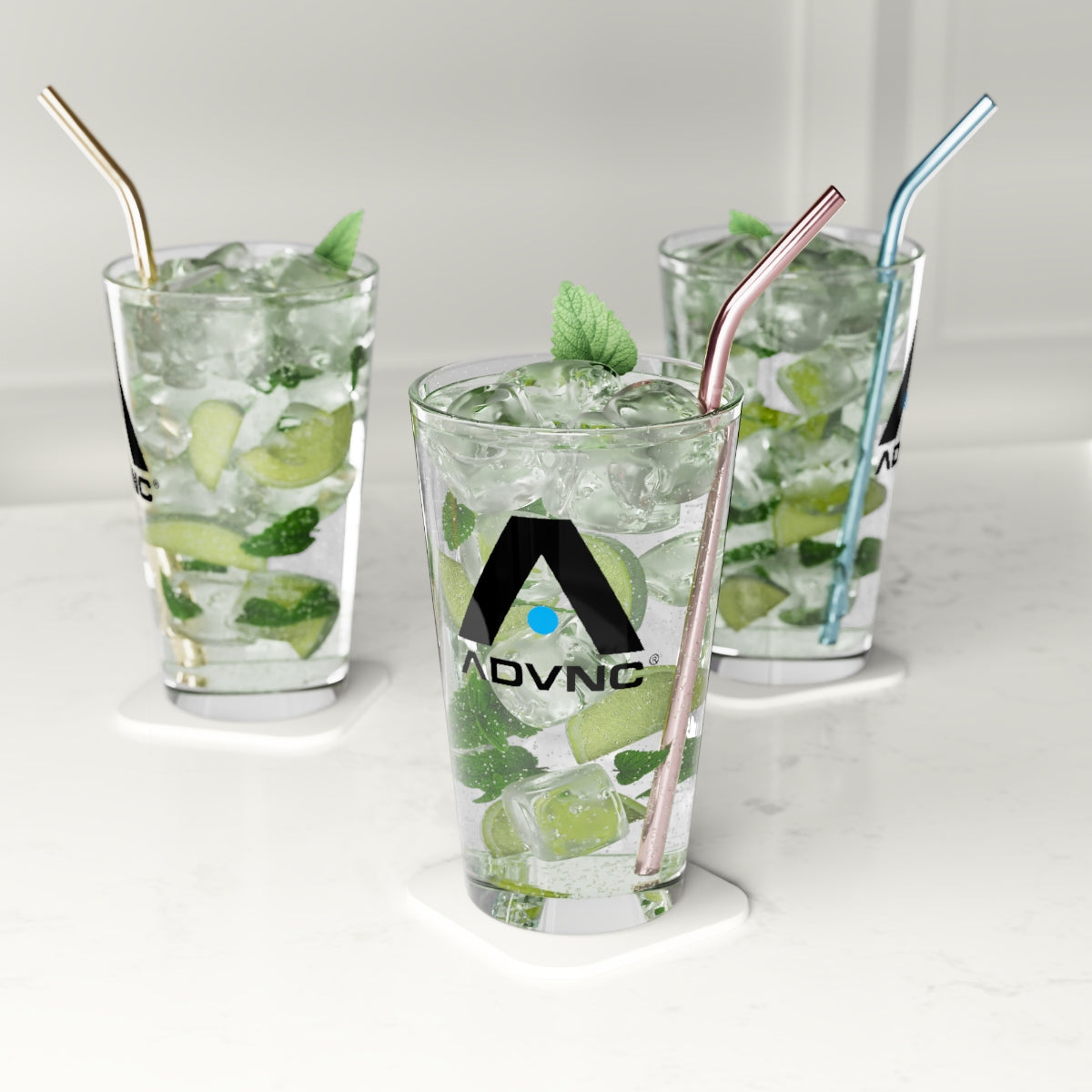 ADVNC Lacrosse Pint Glass - 16oz