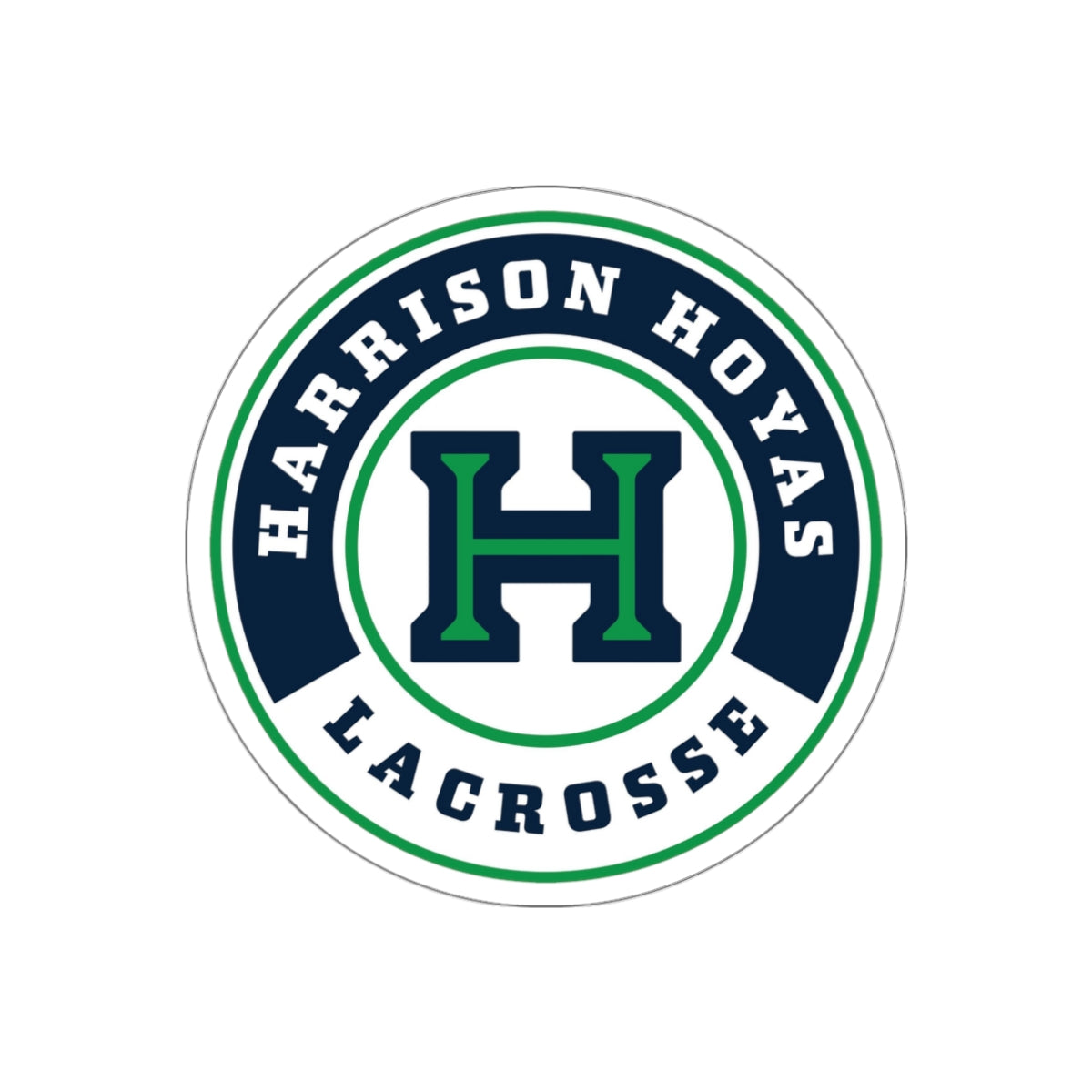 Harrison Lacrosse Die-Cut Stickers